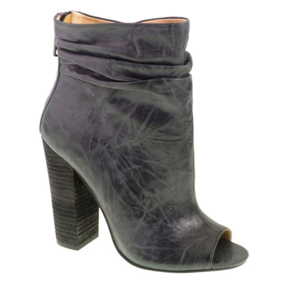 Chinese Laundry Shoes - Chinese Laundry Liam Leather Bootie Charcoal 6.5